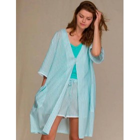 Вискозный халат Key LHD 316, Цвет: бирюзовый, Размеры: S