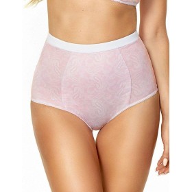 Высокие трусы слипы Kinga LULA 593/2-P, Цвет: светло-розовый, Размеры: L