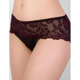 Трусы слипы с флок напылением Simona M 045 бархат бордо, Цвет: бархат бордо, Размеры: M