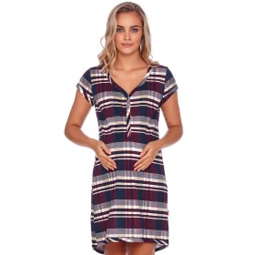 Хлопковая сорочка с коротким рукавом Doctor Nap TCB.4213 SANGRIA, Цвет: бордо, Размеры: S