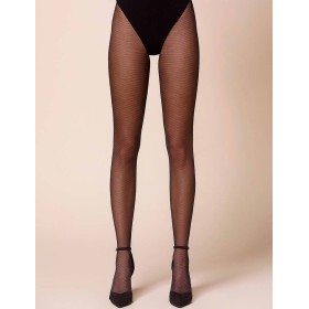 Колготки с геометрическим узором Gabriella 455 TEMI чёрный, Цвет: чёрный, Размеры: 5