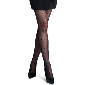 Фантазийные колготки Marilyn FLORES 716 20 den чёрный, Цвет: чёрный, Размеры: 2