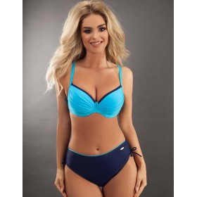 Купальник пуш-ап с высокими плавками Verano LAURA NEW navyblue-blue, Цвет: голубой, Размеры: XL