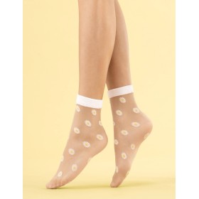 Носки Fiore 1115/G DAISY 20 den, Цвет: белый, Размеры: UN