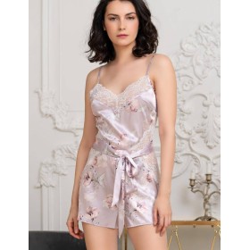 Комбидресс шелковый Mia-Amore SELINE 3715, Цвет: сиреневый, Размеры: S