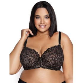 Кружевной мягкий бюстгальтер MAT JACKIE M-0168-2 черный, Цвет: черный, Размеры: 75B