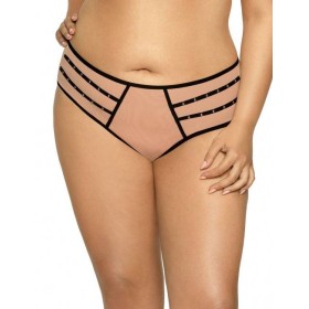 Трусы слипы Novika GILLIAN N figi с черным, Цвет: бежевый с черным, Размеры: M
