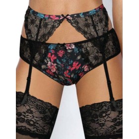 Пояс для чулок MAT CLARIE P-3155-3, Цвет: черный, Размеры: M