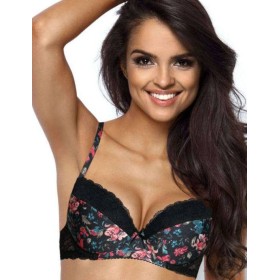 Бюстгальтер балконет пуш-ап MAT CLARIE M-3155-11, Цвет: черный, Размеры: 70E