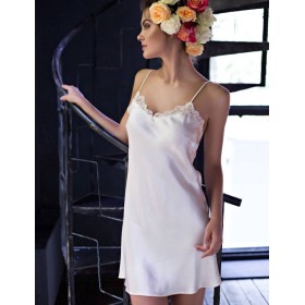 Шелковая сорочка Mia-Mia KRISTY 15110 экрю, Цвет: экрю, Размеры: XS