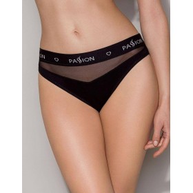 Хлопковые трусики-слипы Passion PS006 PANTIES BLACK, Цвет: черный, Размеры: M