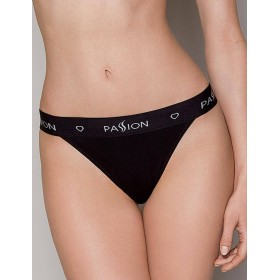 Хлопковые трусики-слипы Passion PS015 PANTIES BLACK, Цвет: черный, Размеры: S