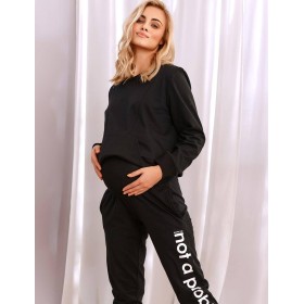 Спортивные брюки для беременных Doctor Nap SPO.4238 BLACK, Цвет: черный, Размеры: S