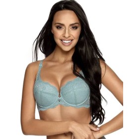 Бюстгальтер балконет пуш-ап MAT MILO M-3210-11 голубой, Цвет: голубой, Размеры: 70C