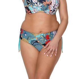 Плавки женские с регулировкой бока Akcent AN204, Цвет: флора, Размеры: L