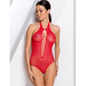 Эротическое боди-сетка Passion BS 088 red, Цвет: красный, Размеры: S/M