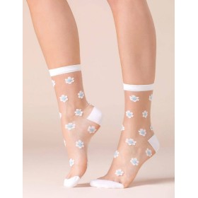 Носки женские Gabriella 525 DAISY голубой, Цвет: голубой, Размеры: 35/38