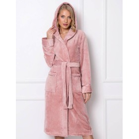 Плюшевый халат Aruelle ADELINE DUSTY PINK, Цвет: розовый, Размеры: S
