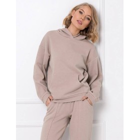 Теплый домашний комплект Aruelle KENNY BEIGE, Цвет: бежевый, Размеры: XS