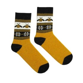 Теплые носки Marilyn ANGORA TERRY T33, Цвет: желтый, Размеры: UN