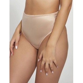 Трусы стринги миди Kris Line OPAL string high waist, Цвет: темно-бежевый, Размеры: XL