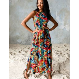 Длинное платье-сарафан Mia-Mia DOMINICA 16440, Цвет: принт 710, Размеры: XS