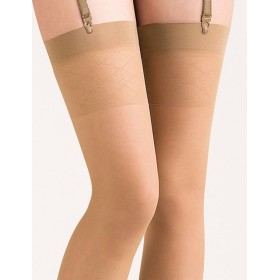 Чулки под пояс Gabriella 228 ANIKA 20 den бежевый, Цвет: бежевый, Размеры: 1/2