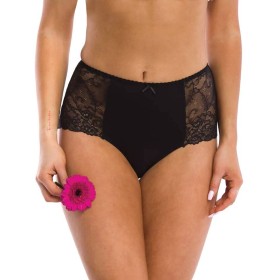 Набор трусов слипов с завышенной талией Key LPF 280 B21 (2 шт) черный, Цвет: черный, Размеры: M