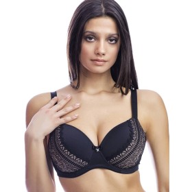 Бюстгальтер балконет UNICONF SM33 черный, Цвет: черный, Размеры: 75D