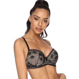 Бюстгальтер балконет пуш-ап MAT LISSY M-3308-11, Цвет: черный, Размеры: 70B