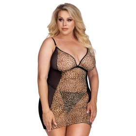 Полупрозрачная сорочка Gorgeous MARCIANA CHEMISE, Цвет: леопард, Размеры: XL/2XL