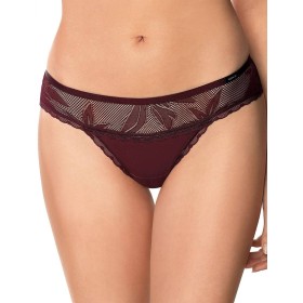 Трусы бразилиана Nipplex ZAFIRA BRAZYLIANY, Цвет: бургундское вино, Размеры: S