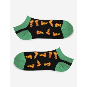 Укороченные мужские носки Marilyn FOOTIES PIZZA, Цвет: черный/зеленый, Размеры: 41/45
