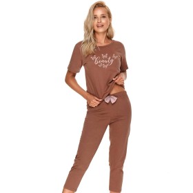Женская пижама с брюками Taro 2717 ALONA, Цвет: какао, Размеры: S