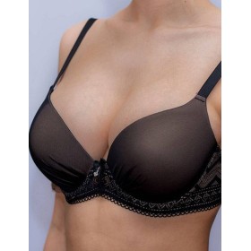 Формованный бюстгальтер с гелевым пуш-ап Albina L AFINA 1766 черный, Цвет: черный, Размеры: 70D