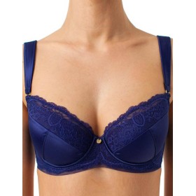 Бюстгальтер балконет Coquette Revue OPIUM 89100-02, Цвет: синий, Размеры: 90C