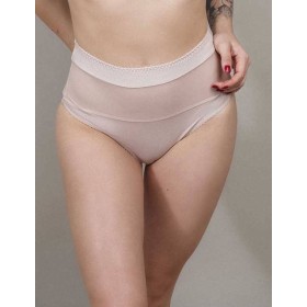 Трусы слипы миди Lina A 4917 серебристый пион, Цвет: серебристый пион, Размеры: M