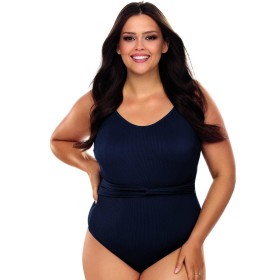Темно-синий закрытый купальник Lorin L4449/2 BIG, Цвет: темно-синий, Размеры: 80C