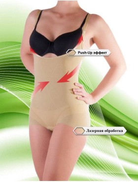 Торсет-боди антицеллюлитный Orhideja 909-000 бежевый, Цвет: бежевый, Размеры: 3XL, изображение 2