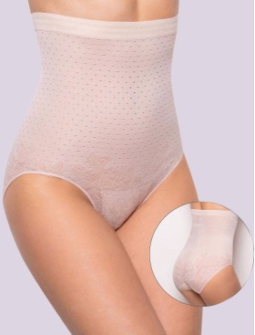 Трусы-утяжка с завышенной линией талии Orhideja 927-000 серебристый пион, Цвет: серебристый пион, Размеры: M