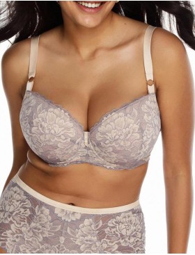 Бюстгальтер балконет Alles VULCANO U/W, Цвет: сиреневый, Размеры: 75D