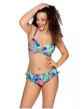 Плавки женские с регулировкой по бокам Ava SF143/2 etnic blue, Цвет: флора синий, Размеры: M, изображение 3