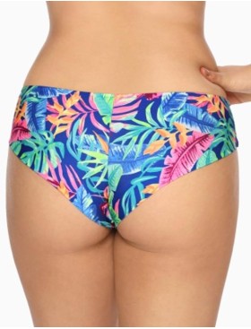 Купальные трусы бразилиана Ava SF144/5 etnic blue, Цвет: флора синий, Размеры: XL, изображение 2