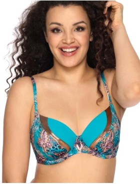 Бюстгальтер пляжный мягкий Ava SK142 M turquoise, Цвет: туркус, Размеры: 100C, изображение 3