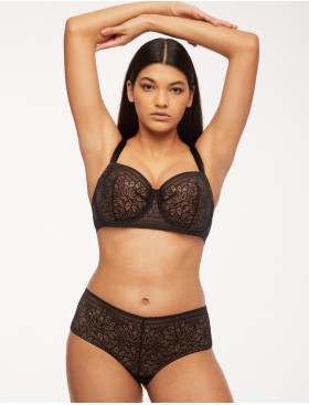 Кружевные трусы слипы Kinga MANDALA 855/3-P, Цвет: черный, Размеры: S, изображение 3