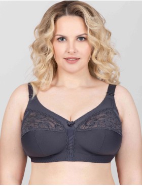 Бюстгальтер мягкий без каркасов Misstyle 4120 / 4121 антрацит, Цвет: антрацит, Размеры: 90J, изображение 5