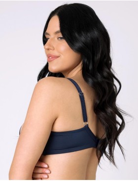 Бюстгальтер мягкий Subtille LAILA soft, Цвет: темно-синий/бежевый, Размеры: 80C, изображение 2