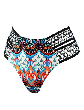 Высокие плавки UNICONF CBC154 V1 TRIBAL GODDESS, Цвет: черный, Размеры: S, изображение 3