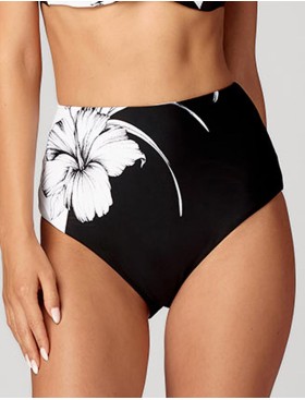 Трусы пляжные высокие UNICONF CBC33 V1 RETRO GLAM, Цвет: черный, Размеры: M