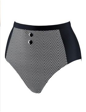 Трусы пляжные высокие UNICONF CBC35 V1 EXTRAVAGANT SIMPLICITY, Цвет: черный, Размеры: M, изображение 3